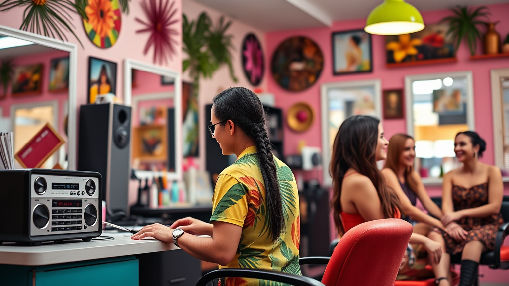 jovens ouvindo radio