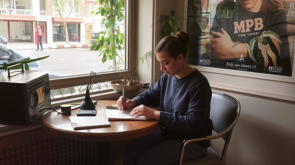 mulher ouvindo radio